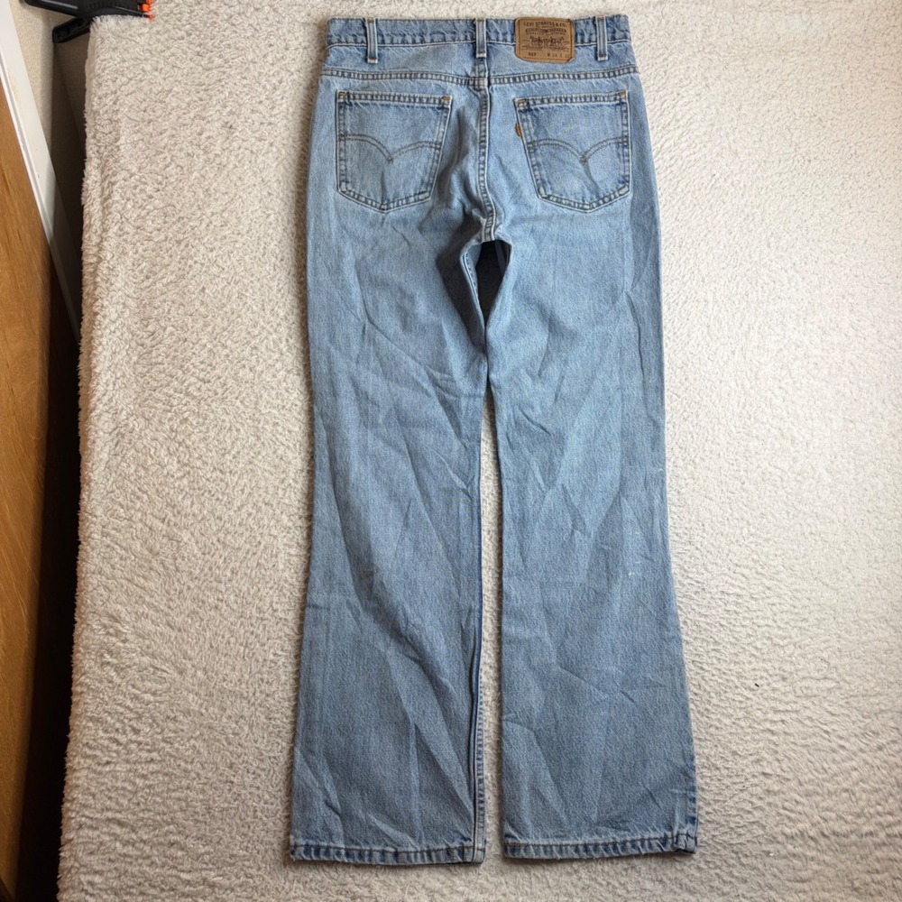 Vintage Levis 517 Orange Tab Jeans 34x32 (32x31) Bootcut Made in USA 1994